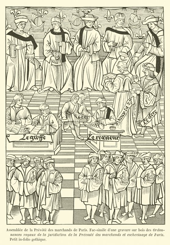 Assembly of the Provost of the Merchants of Paris by French School