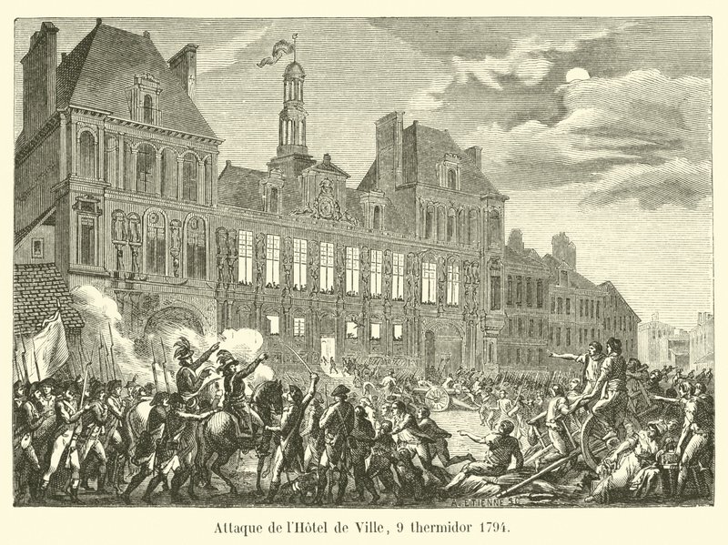 Attack on the Hotel de Ville, 9 Thermidor 1794 by French School