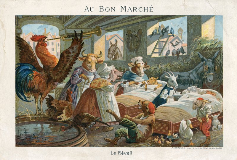 Au Bon Marche Trade Card by French School