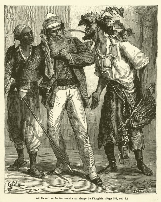 In Morocco (engraving) by French School