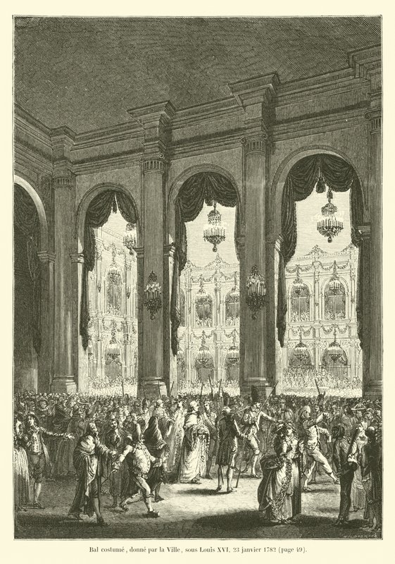 Costume ball, given by the City, under Louis XVI, January 23, 1782 by French School