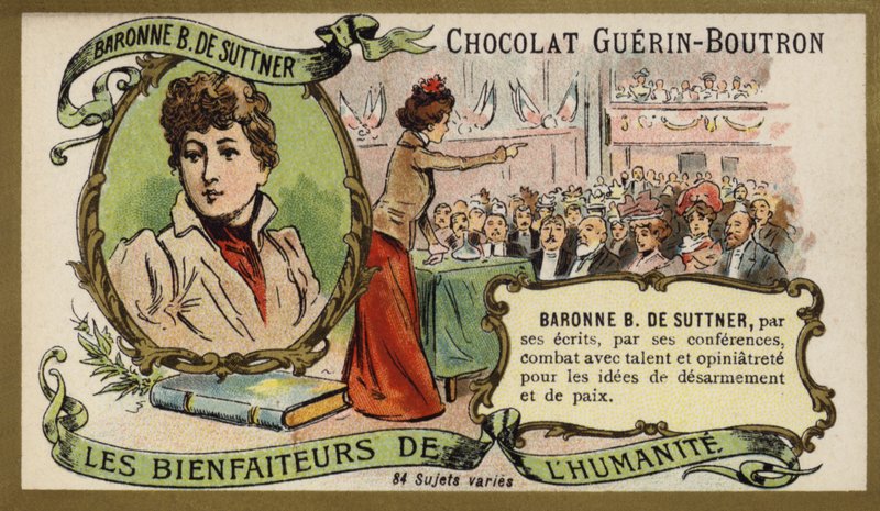 Baroness Bertha von Suttner, Austrian Novelist and Pacifist by French School