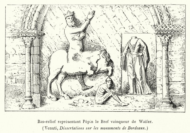Bas-relief Representing Pepin the Short Victorious over Waifer by French School