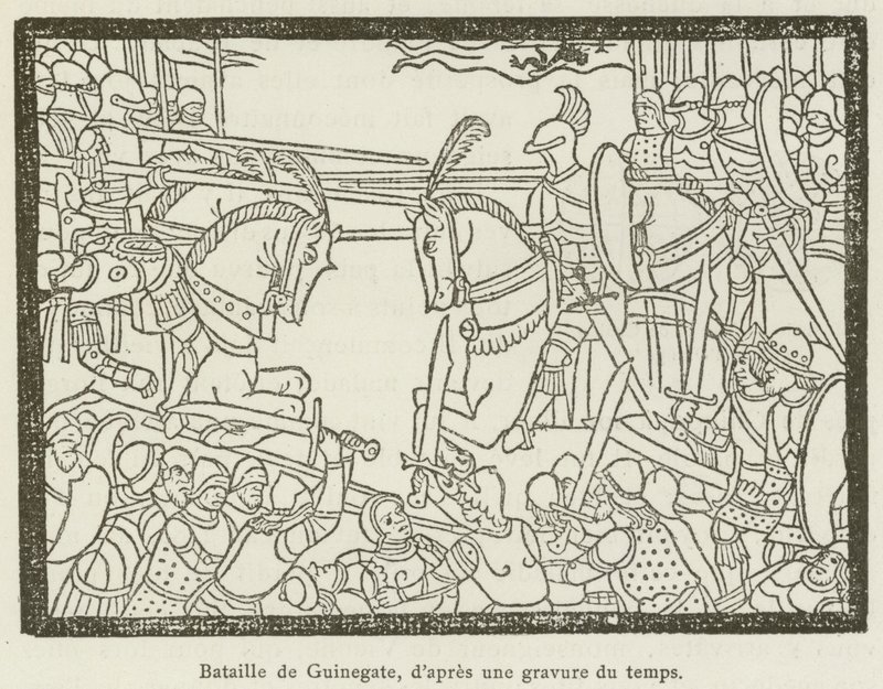 Battle of Guinegate (engraving) by French School
