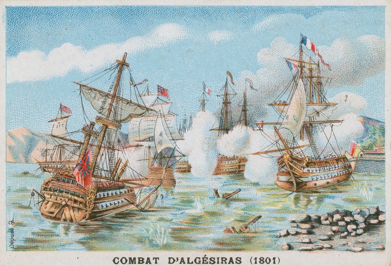 Battle of Algeciras, 1801 by French School