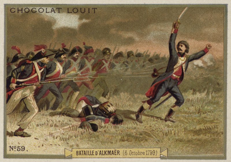 Battle of Alkmaar, 6 October 1799 by French School