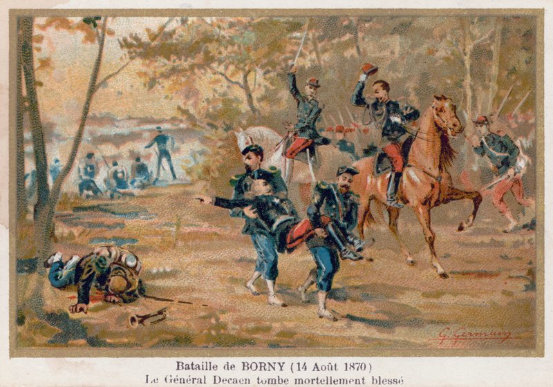 Battle of Borney-Colombey, General Decaen Mortally Wounded by French School