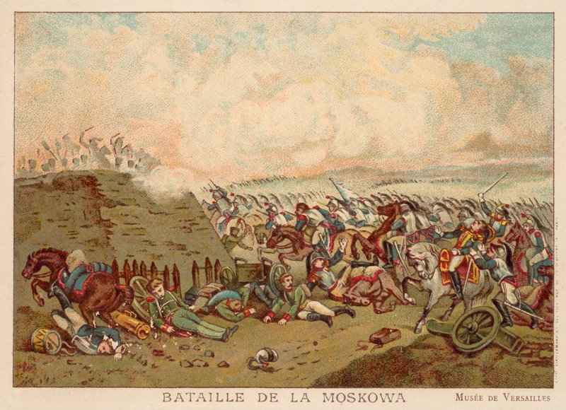 Battle of Borodino, Russia by French School