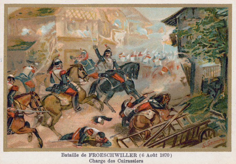 Battle of Froeschwiller, Charge of the Cuirassiers by French School