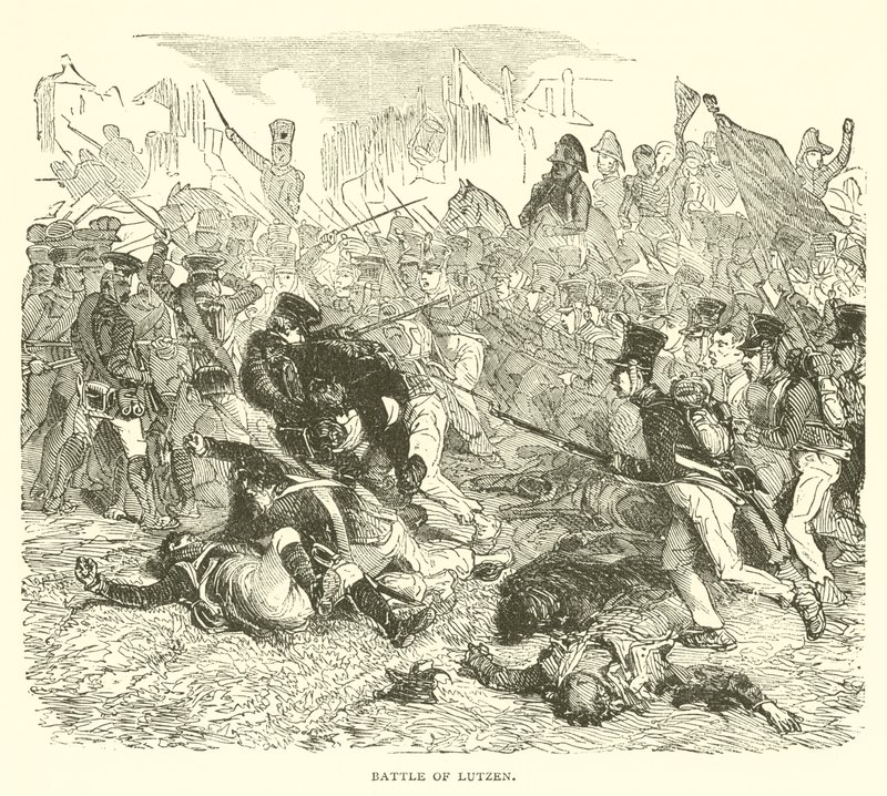 Battle of Lutzen by French School