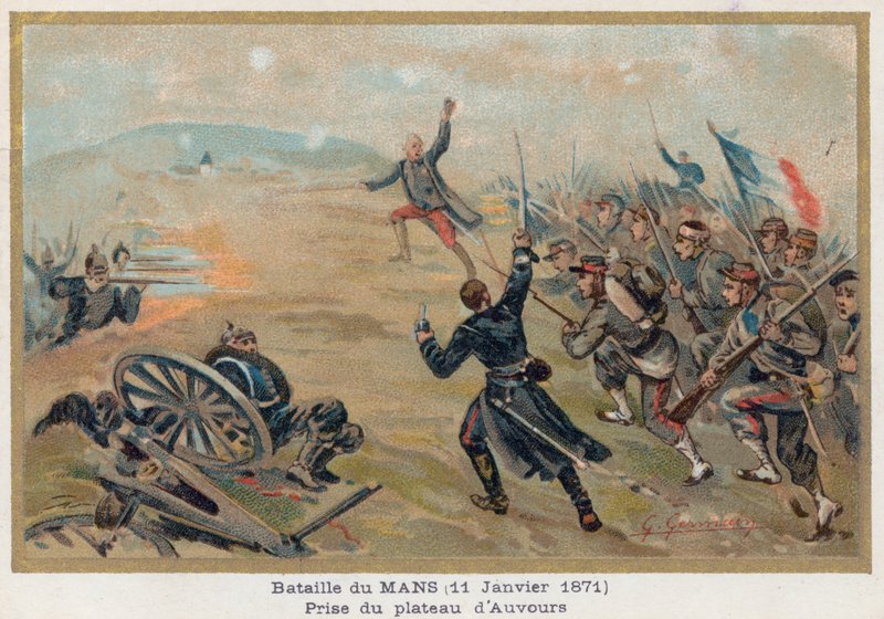 Battle of Mans by French School