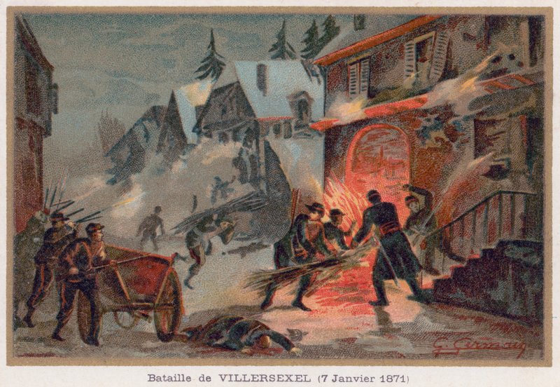 Battle of Villersexel by French School