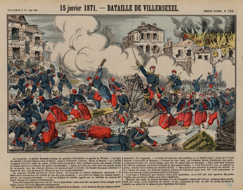 Battle of Villersexel, Franco-Prussian War by French School