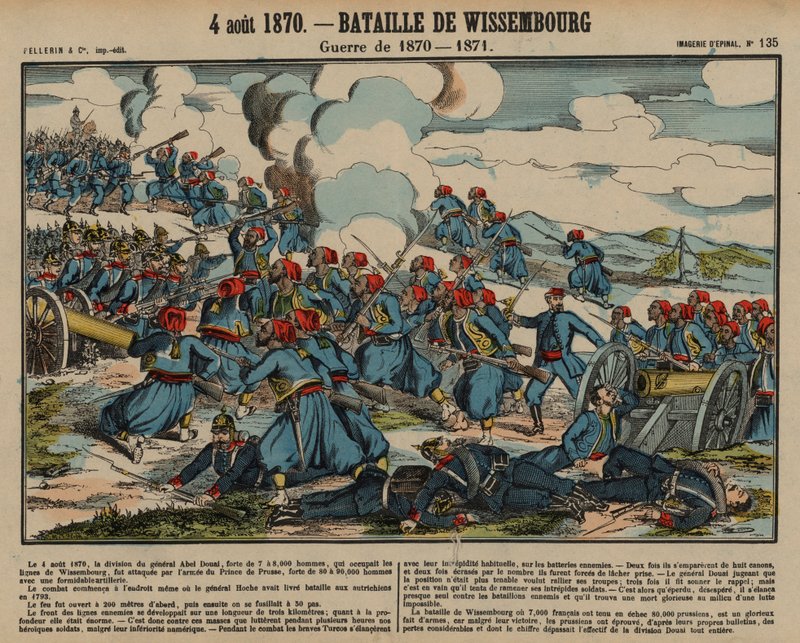 Battle of Wissembourg, Franco-Prussian War, 4 August 1870 by French School