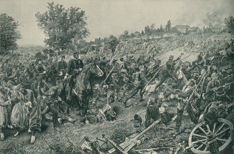 Battle of Worth, Franco-Prussian War, 6 August 1870 by French School