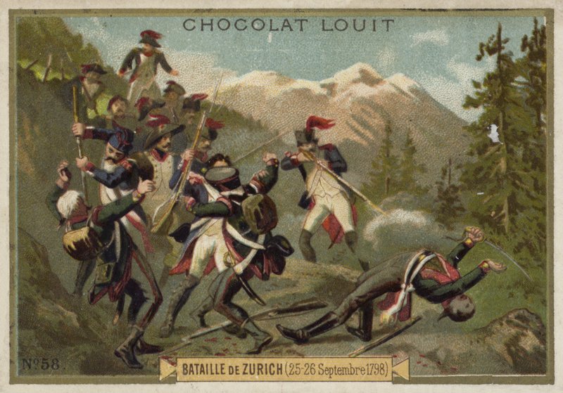 Battle of Zurich, 25-26 September 1799 by French School