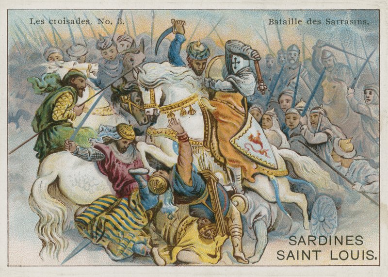 Battle of the Saracens by French School