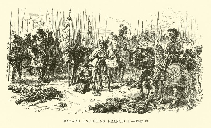 Bayard knighting Francis I by French School
