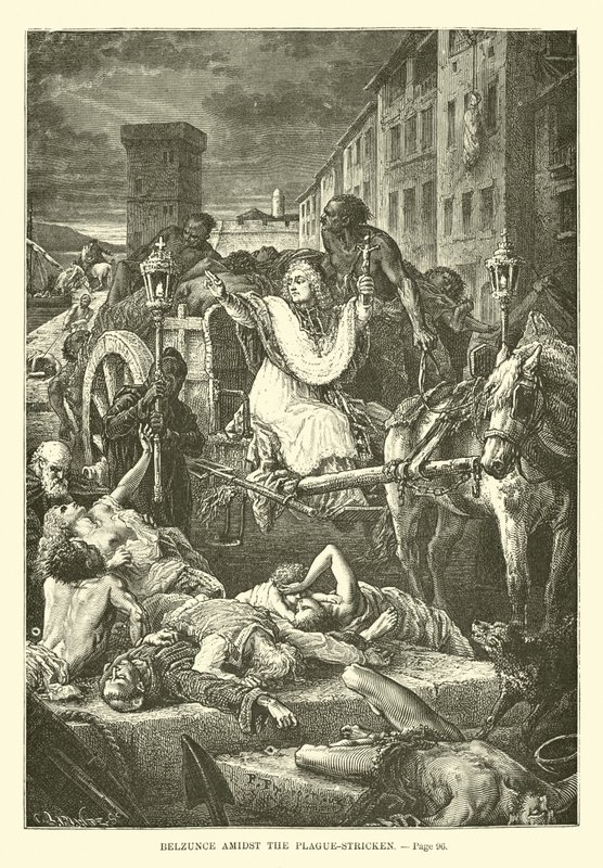 Belzunce Amidst the Plague-Stricken by French School