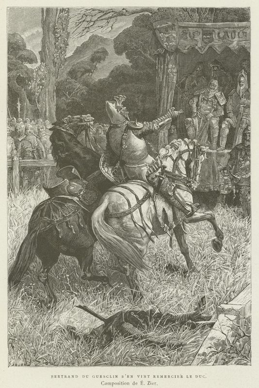 Bertrand du Guesclin Came to Thank the Duke by French School