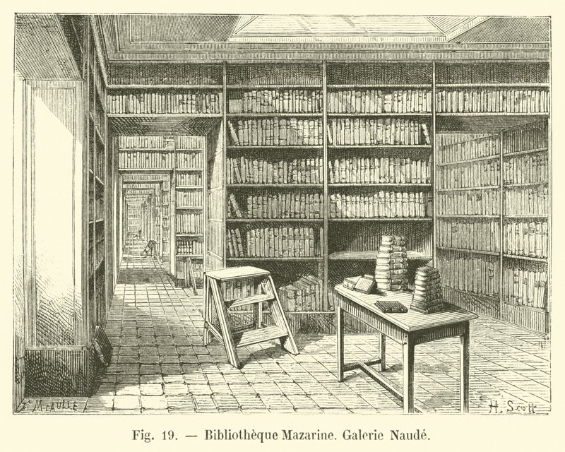 Mazarine Library, Naude Gallery by French School