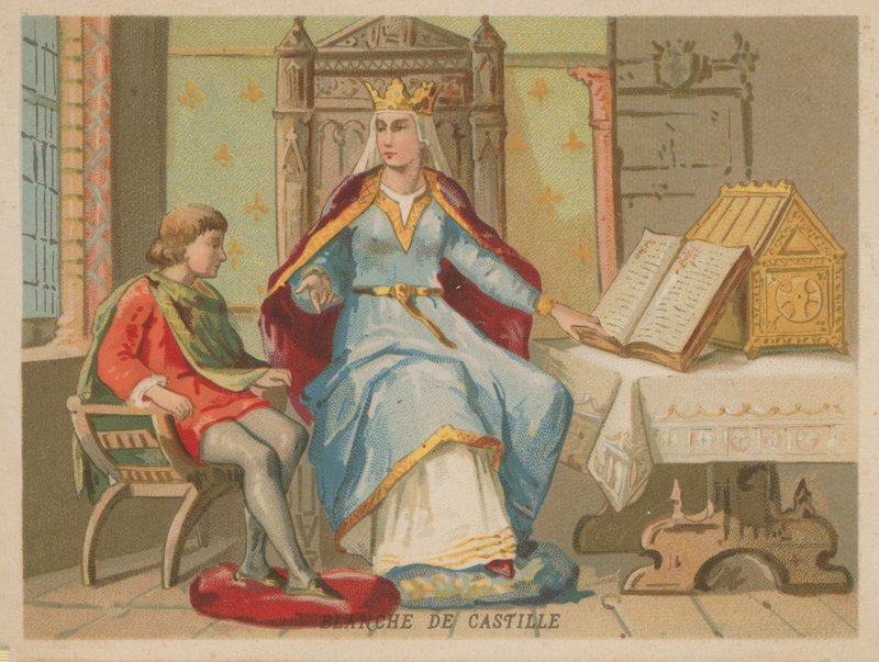 Blanche of Castile, Queen Consort of France as the Wife of Louis VIII (1188-1252) by French School