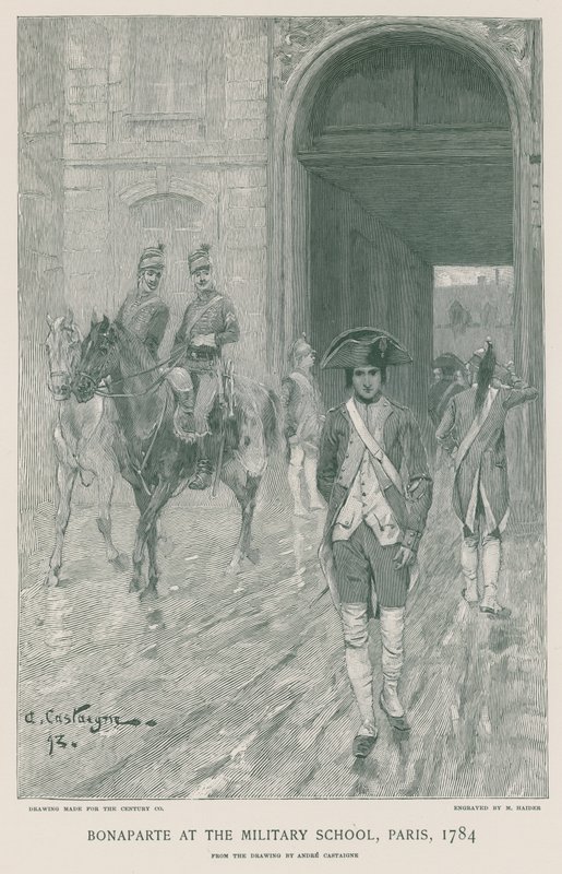 Bonaparte at the Military School by French School