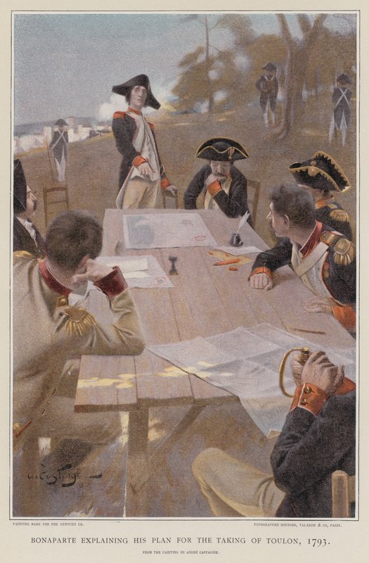 Bonaparte Explaining His Plan for the Taking of Toulon by French School