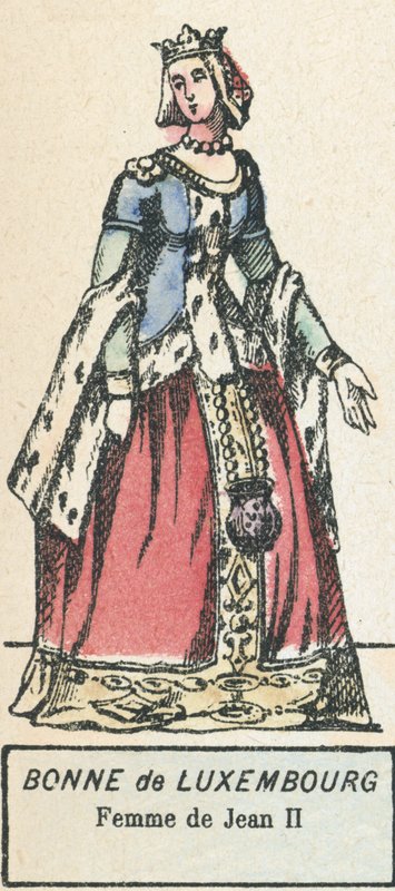 Bonne of Luxembourg, Wife of John II by French School