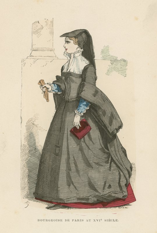 Bourgeois Parisian Woman, 16th Century by French School