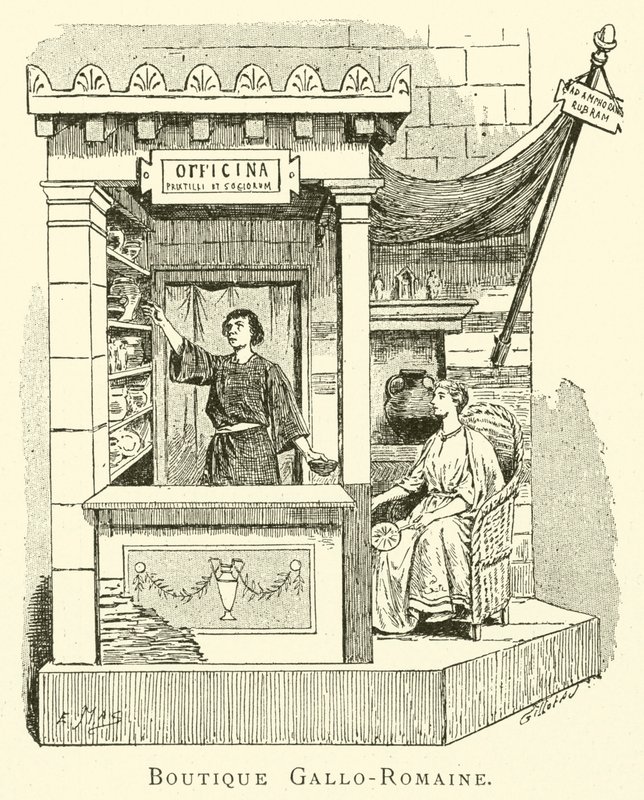 Gallo-Roman Shop by French School