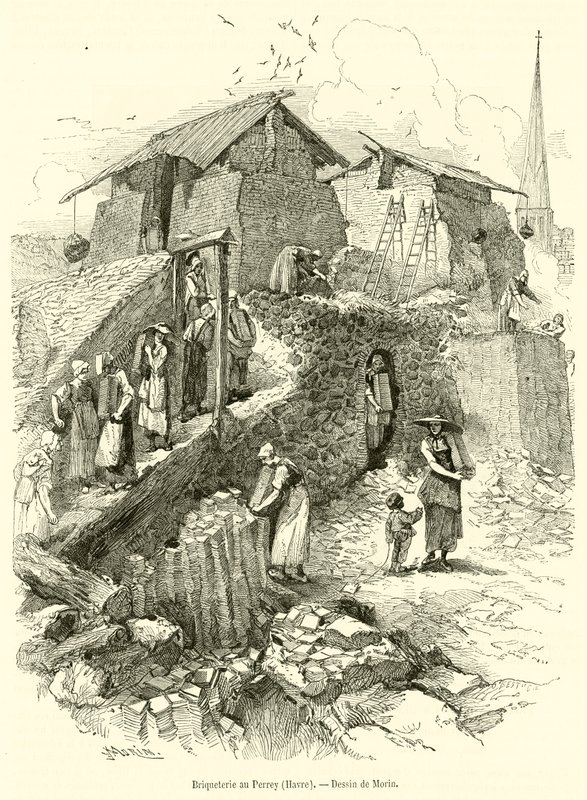 Brickworks at Perrey, Havre by French School