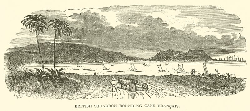 British Squadron rounding Cape Francais by French School