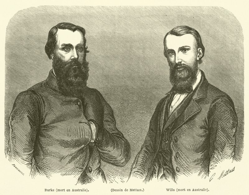 Burke, Wills, Died in Australia by French School