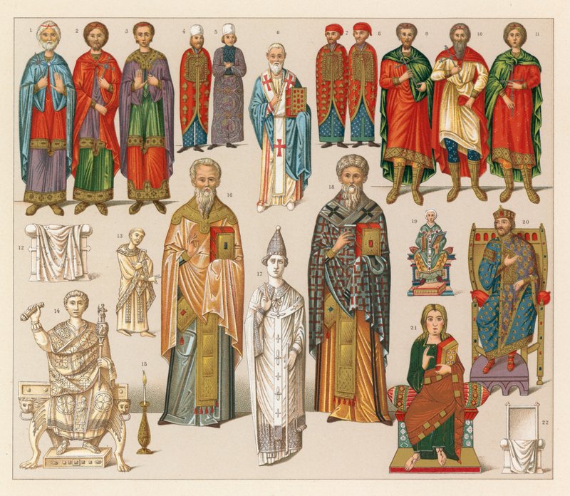 Byzantine Costume by French School