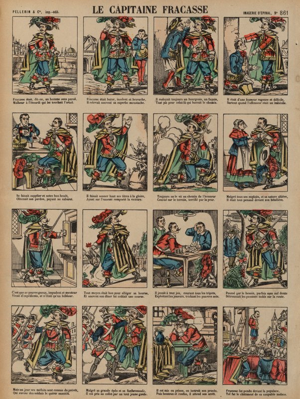 Captain Fracasse, novel by French author Theophile Gautier by French School