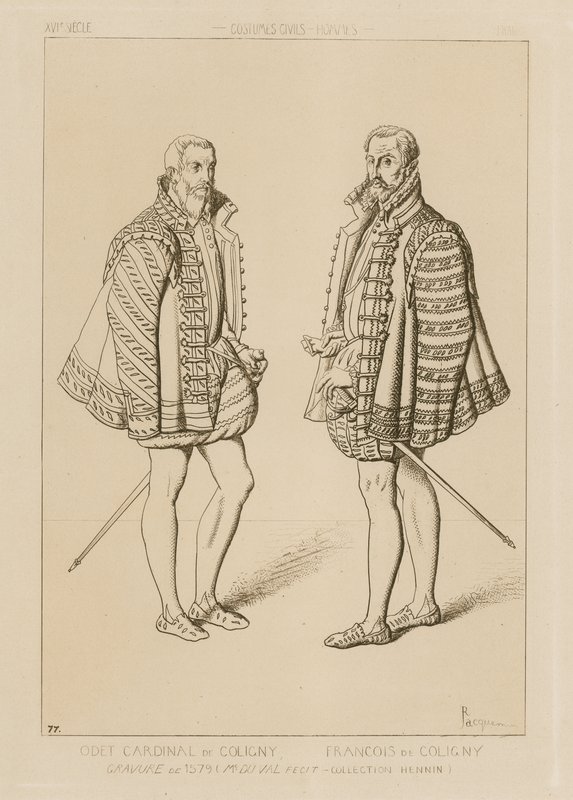 Cardinal Odet de Coligny (1517–1571) and Francois de Coligny (1557–1591) by French School