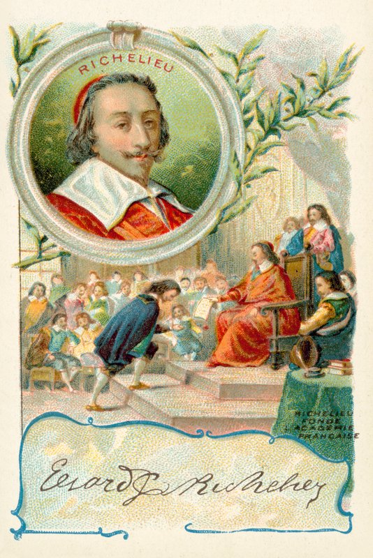 Cardinal Richelieu Founding the Academie Francaise by French School