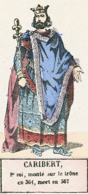 Caribert, 8th King, ascended the throne in 561, died in 567 by French School