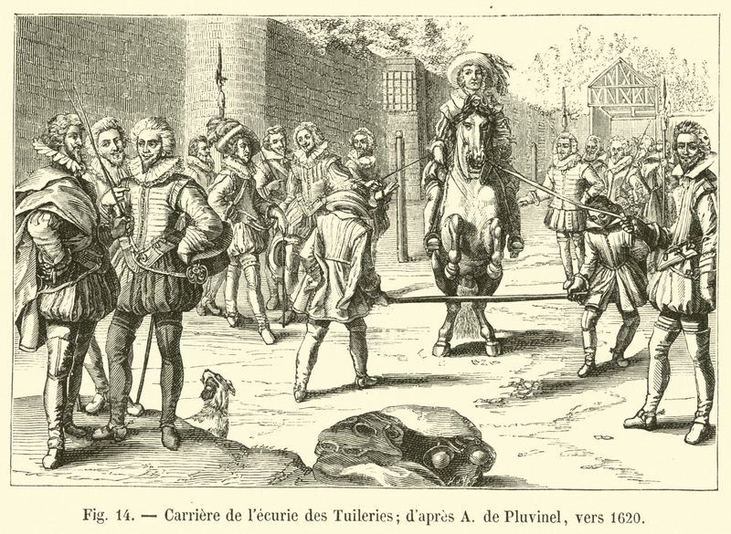 The Tuileries Stable Yard; after A. de Pluvinel, circa 1620 by French School