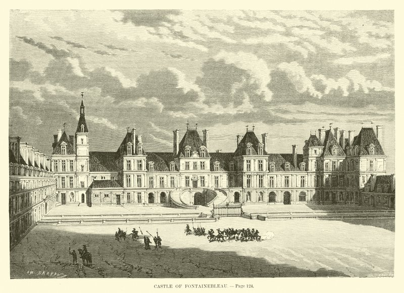 Castle of Fontainebleau by French School