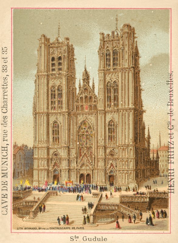 Cathedral of St Michael and St Gudula, Brussels by French School