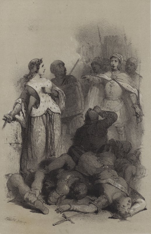 Catherine Sforza, Prisoner of Cesare Borgia by French School