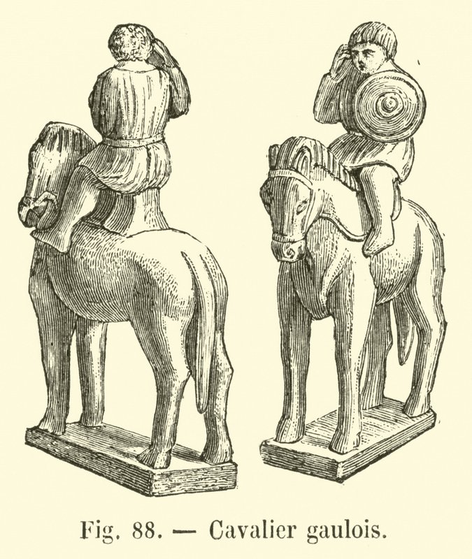Gaulish rider by French School