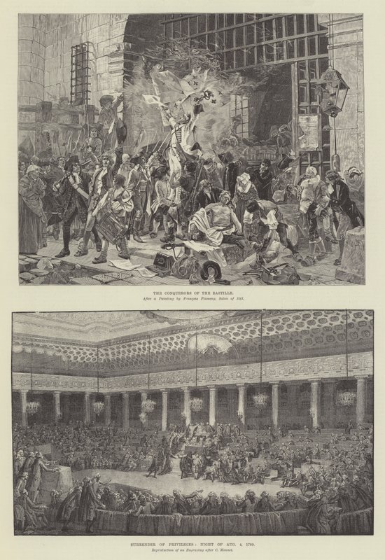Centenary of the French Revolution (engraving) by French School