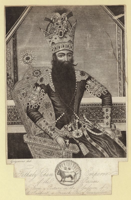 Cham Fethaly, Emperor of the Persians (1772-1834) by French School