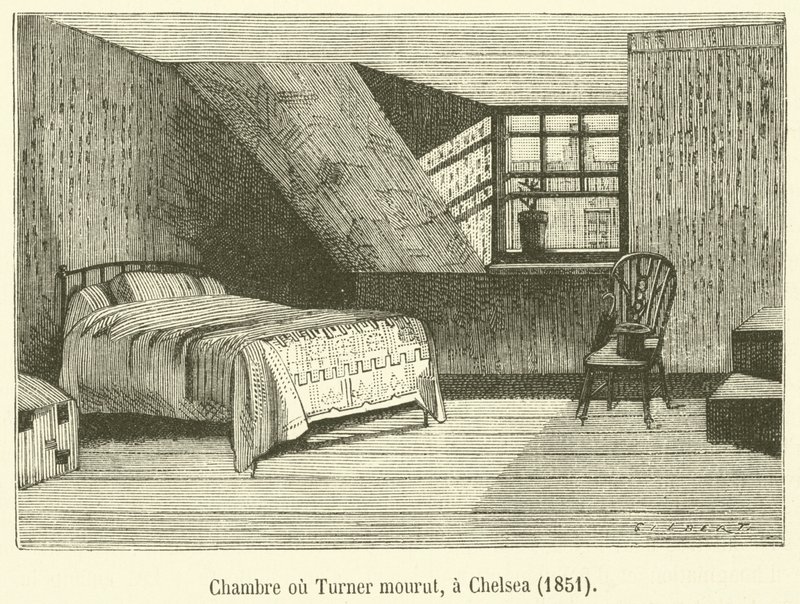 Room Where Turner Died, Chelsea by French School