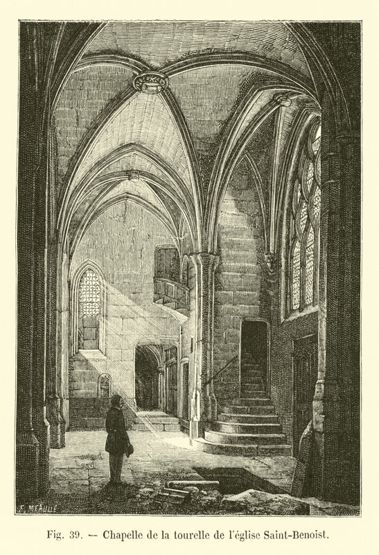 Chapel of the turret of the church of Saint-Benoist by French School