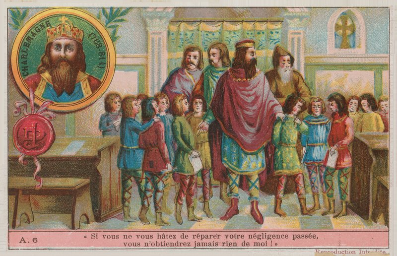 Charlemagne, Founder of the Carolingian Empire (768-814) by French School