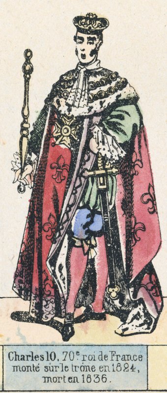 Charles X, 70th King of France, Ascended the Throne in 1824, Died in 1836 by French School